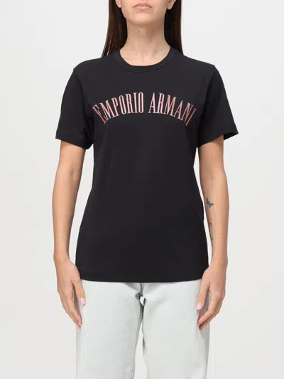 EMPORIO ARMANI T-SHIRT EMPORIO ARMANI WOMAN COLOR BLUE,402167009