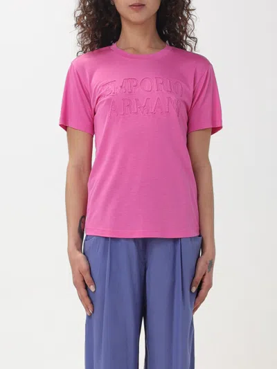 Emporio Armani T-shirt  Woman In Fuchsia