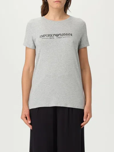Emporio Armani Grey Crewneck Cotton T-shirt