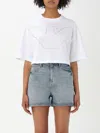 EMPORIO ARMANI T-SHIRT EMPORIO ARMANI WOMAN COLOR WHITE,G65390001