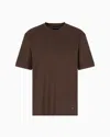 Emporio Armani Embroidered-plaque T-shirt In Green