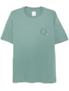 Emporio Armani Printed Organic Cotton T-shirt In Multicolor