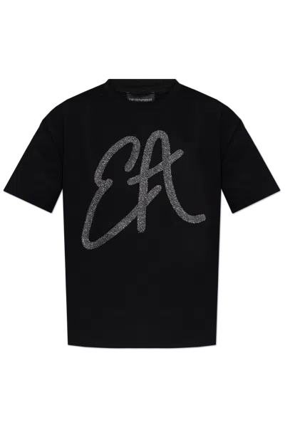 Emporio Armani T-shirt From The Sustainability Collection In Black