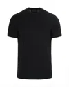 Emporio Armani T-shirt In Cotone Blu Navy In Black
