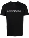 Emporio Armani T-shirt With Round Neck And Short Sleeves In Nero