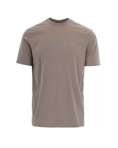 T-shirt Logo Patch Tortora In Neutral from Di Sabatino