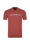 Emporio Armani T Shirt Made Of Cotton. In Red