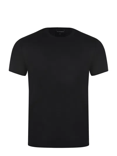 Emporio Armani T Shirt Made Of Viscose.