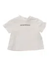 Emporio Armani Rubberised-logo T-shirt In White