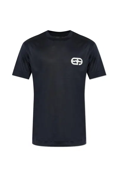 Emporio Armani T-shirt With Logo In Black