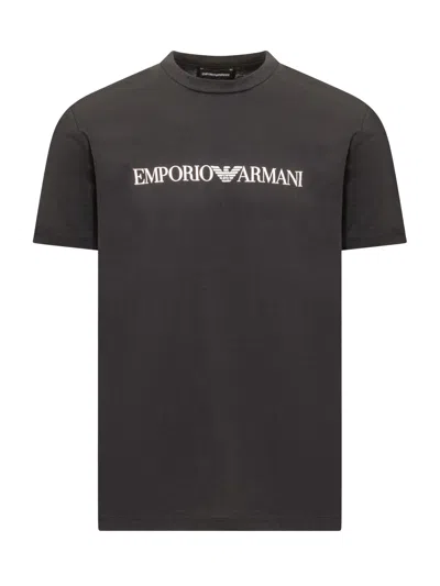 Emporio Armani T-shirt With Logo In Black
