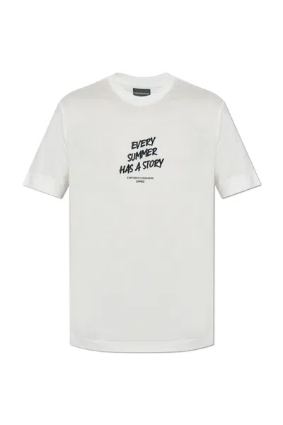 Emporio Armani T-shirt With Logo In White