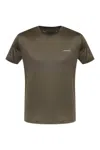 Emporio Armani Lyocell-blend Jersey T-shirt In Green