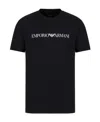 Emporio Armani T-shirt With Round Neck And Short Sleeves In Black