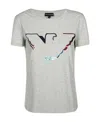 Emporio Armani T-shirt With Round Neck And Short Sleeves In Gray
