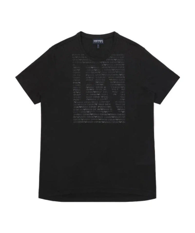 Emporio Armani T-shirt With Round Neck In Black