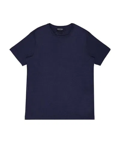 Emporio Armani T-shirt With Round Neck In Blue
