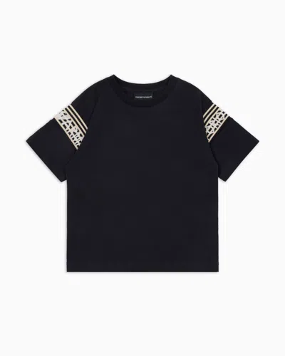 Emporio Armani Kids' T-shirts In Black