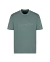 Emporio Armani Green Logo Embroidery T-shirt