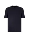 Emporio Armani Icon Viscose-blend Jacquard Jersey Jumper With Op-art Motif