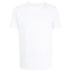 Emporio Armani White Logo Embroidery T-shirt In White