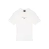 Emporio Armani Mens Snow White Regular-fit Embossed-logo Jersey T-shirt In White