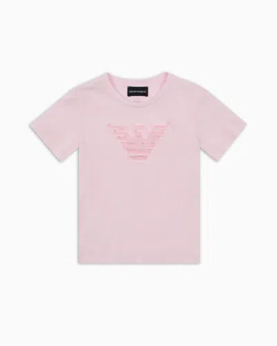 Emporio Armani Kids' T-shirts In Pink