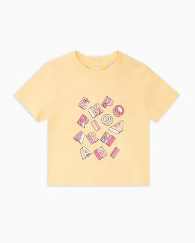 Emporio Armani Kids' T-shirts In Yellow