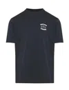 Emporio Armani Asv Jersey T-shirt With ‘let The Sea Set You Free' Embroidery