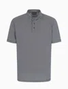 Emporio Armani Stripe Nehru Collar Polo