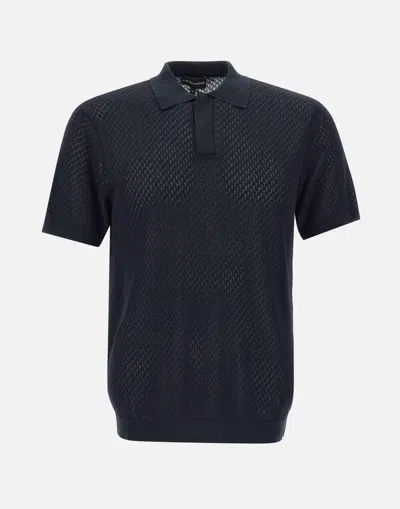 Emporio Armani Polo Shirt  Men Color Blue