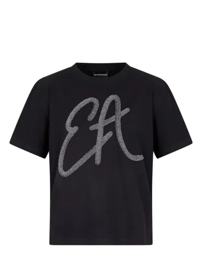 Emporio Armani T-shirts And Polos In Black