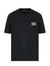 Emporio Armani Asv Jersey T-shirt With Embroidered Logo Patch