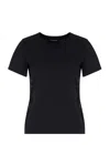 Emporio Armani Cotton Logo Graphic Print T-shirt In Black