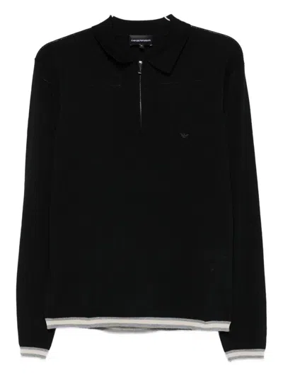 Emporio Armani T-shirts And Polos Black