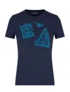 Emporio Armani Regular Fit T-shirts In Blue