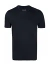 Emporio Armani Blend Cotton Crewneck T-shirt In Blue