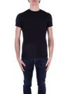 Emporio Armani T-shirt En Maille In Black