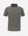 Emporio Armani Men's Cotton Jersey Polo Shirt In Brown