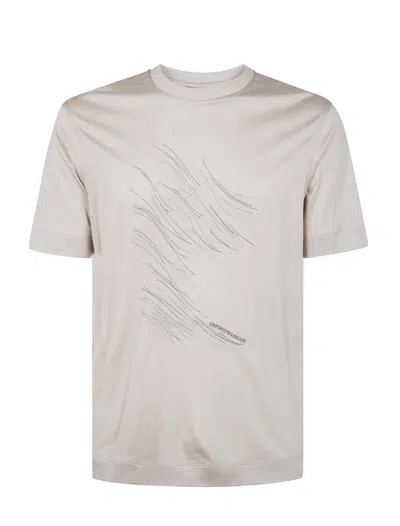 Emporio Armani T-shirt  Men Color Silver In Em001023 Silver Lining Dis 2