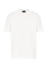 Emporio Armani White Logo Embroidery T-shirt
