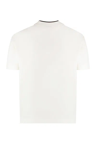 Emporio Armani T-shirts And Polos In Logo Vanilla
