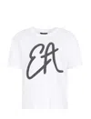 Emporio Armani Relaxed Fit T-shirts In Optical White