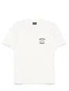 Emporio Armani Asv Jersey T-shirt With ‘let The Sea Set You Free' Embroidery In Snow White