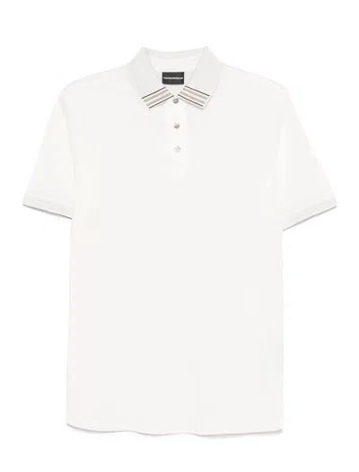 Emporio Armani T-shirts And Polos In Snow White