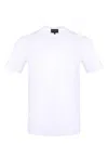 Emporio Armani Logo Cotton Polo Shirt In White