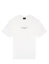 Emporio Armani Mens Snow White Regular-fit Embossed-logo Jersey T-shirt In White