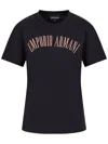 Emporio Armani Logo-print Cotton T-shirt In Blue