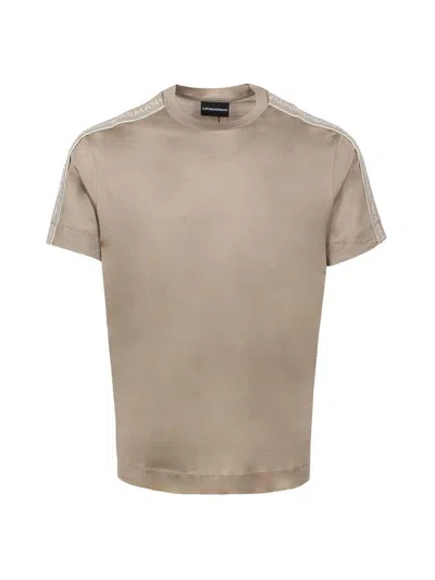 Emporio Armani T-shirts & Tops In Brown