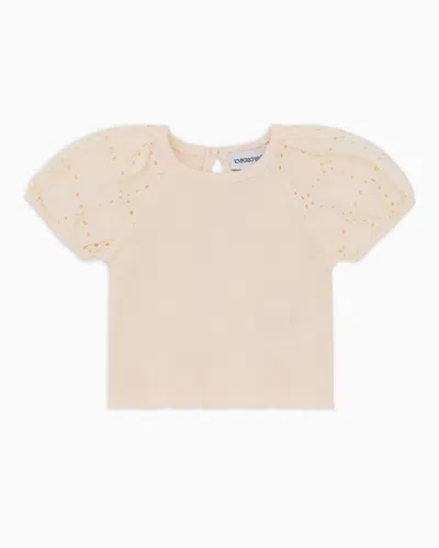 Emporio Armani Kids' T-shirts In Pink